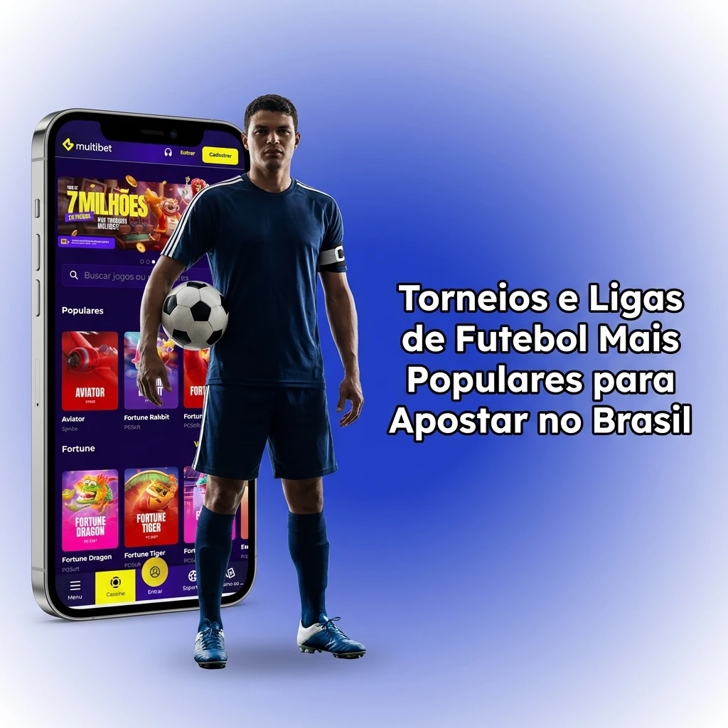 Torneios e ligas de futebol mais populares para apostar no Brasil, incluindo Champions League e Brasileirão